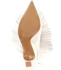 Gianni Bini Warrick Leather Fringe Slingback Pumps