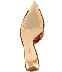 Gianni Bini Wendella Ruched Velvet Buckle Ornament Dress Mules