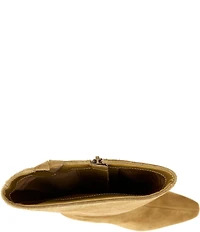 Gianni Bini Weslye Suede Snip Toe Kitten Block Heel Boots