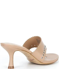 Gianni Bini x Cyd Morris The Capri Leather Eyelet Thong Dress Sandals