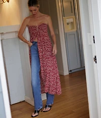 Gianni Bini x Cyd Morris The Capri Leather Eyelet Thong Dress Sandals