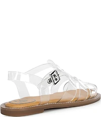Gianni Bini x Cyd Morris The Captain Clear Vinyl Square Toe Fisherman Sandals