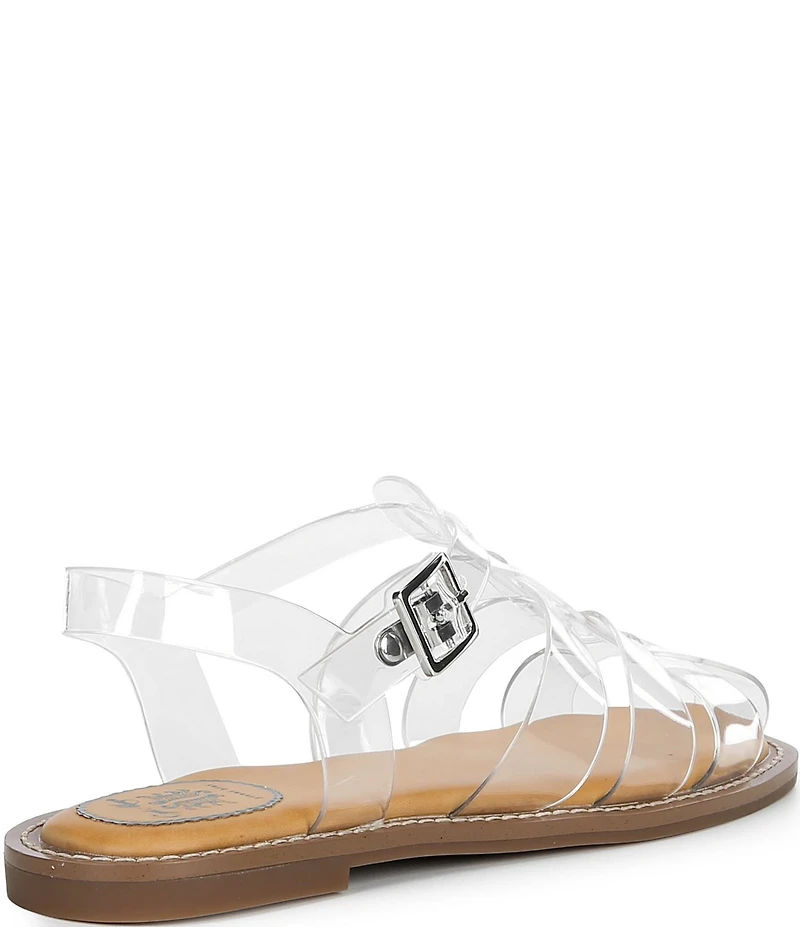 Gianni Bini x Cyd Morris The Captain Clear Vinyl Square Toe Fisherman Sandals