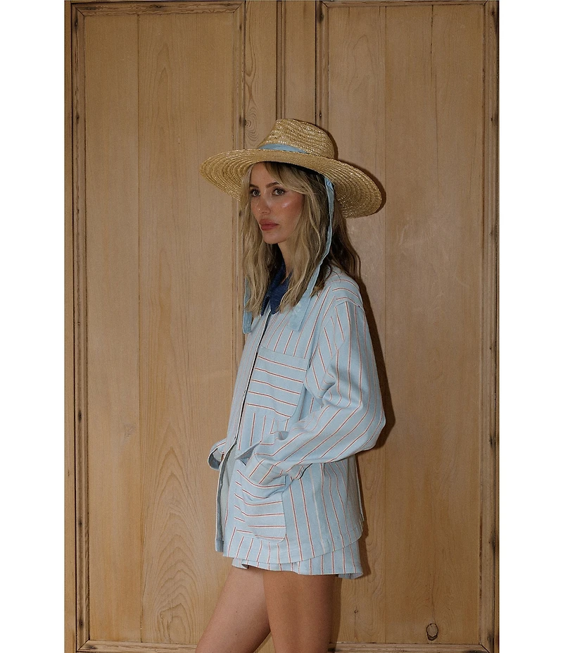 Gianni Bini x Cyd Morris Louie Denim Stripe Jacket