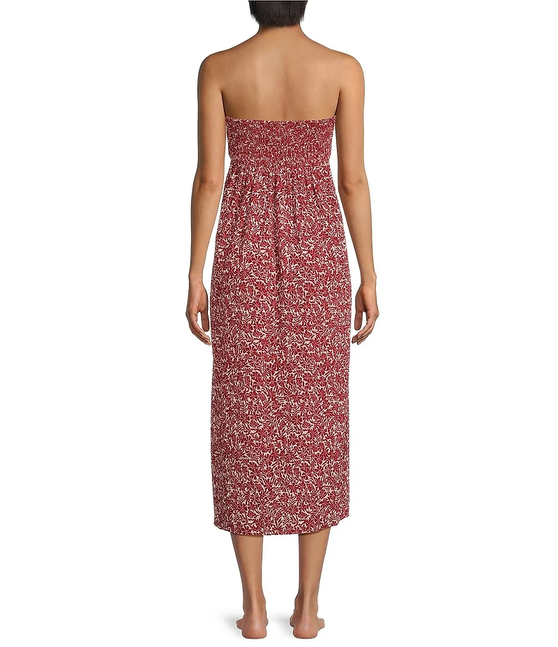 Gianni Bini x Cyd Morris The Millie Ditsy Floral U-Hardware Detail Sleeveless Dress Cover Up