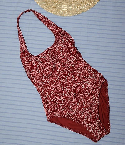 Gianni Bini x Cyd Morris The Stevie Ditsy Floral Halter One Piece Swimsuit