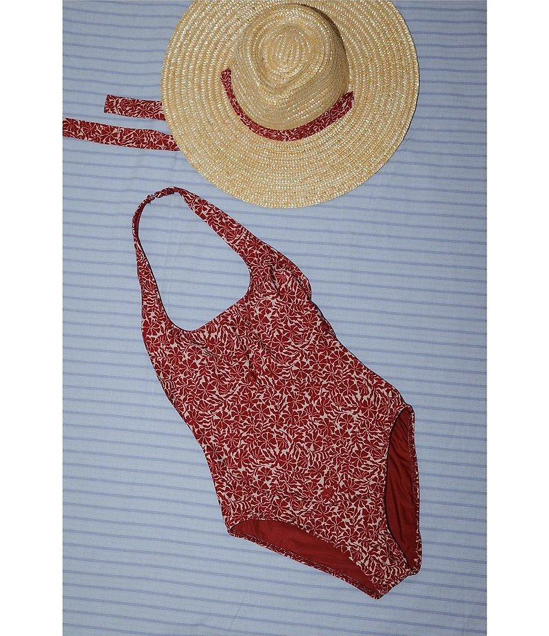 Gianni Bini x Cyd Morris The Stevie Ditsy Floral Halter One Piece Swimsuit
