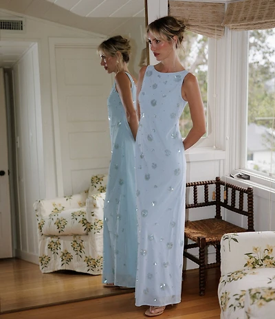 Gianni Bini x Cyd Morris The Bleu Embellished Gown