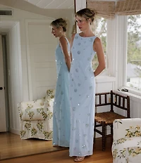 Gianni Bini x Cyd Morris The Bleu Embellished Gown