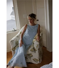 Gianni Bini x Cyd Morris The Bleu Embellished Gown