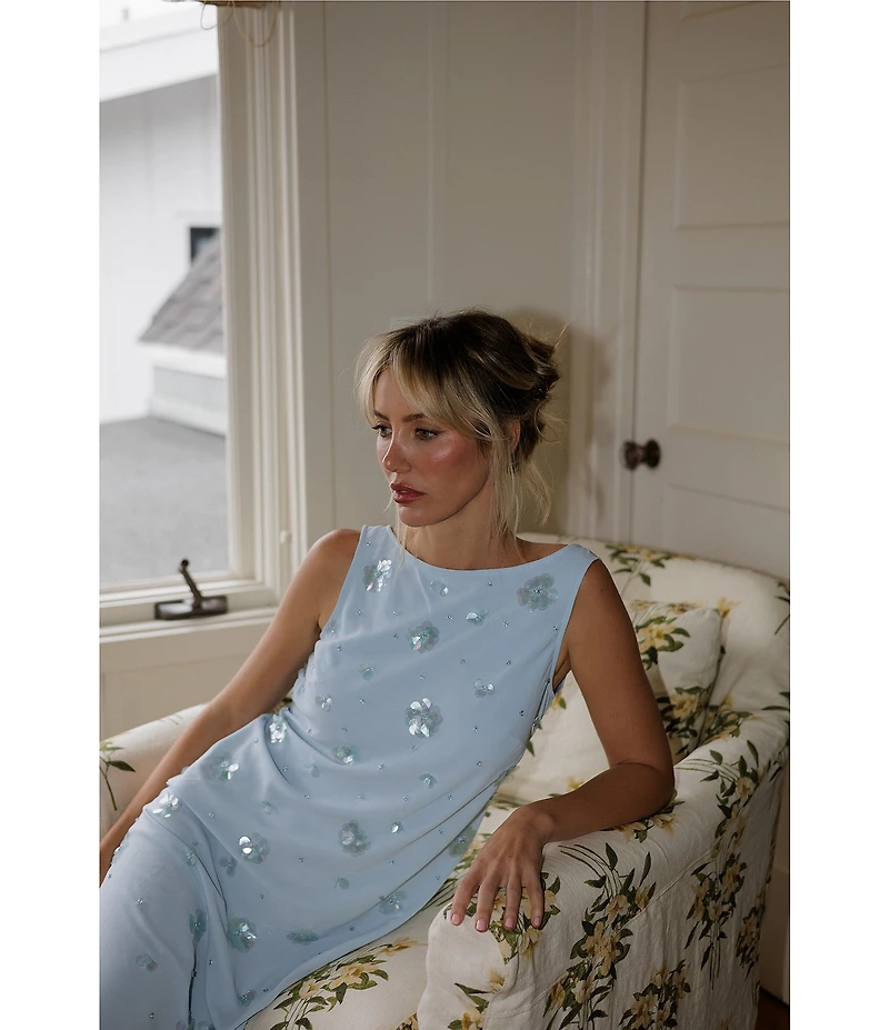 Gianni Bini x Cyd Morris The Bleu Embellished Gown