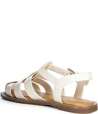 Gianni Bini x Cyd Morris The Captain Leather Square Toe Fisherman Sandals