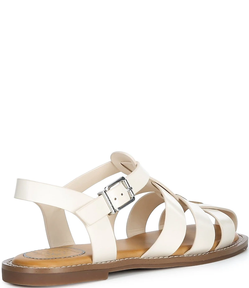 Gianni Bini x Cyd Morris The Captain Leather Square Toe Fisherman Sandals