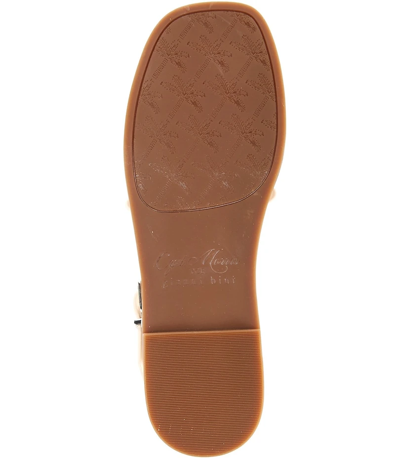 Gianni Bini x Cyd Morris The Captain Leather Square Toe Fisherman Sandals
