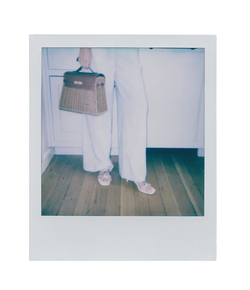 Gianni Bini x Cyd Morris The Dottie Brown Large Wicker Satchel Bag