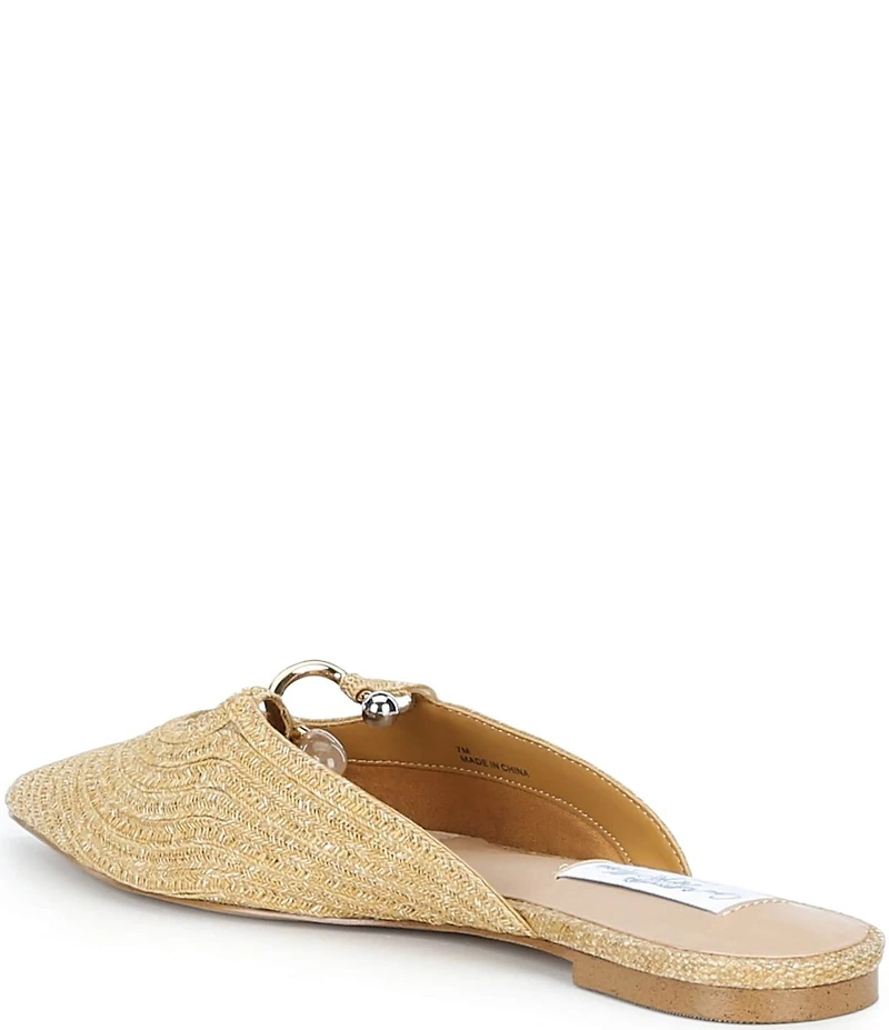 Gianni Bini x Cyd Morris The Hampton Raffia Ornamented Mules