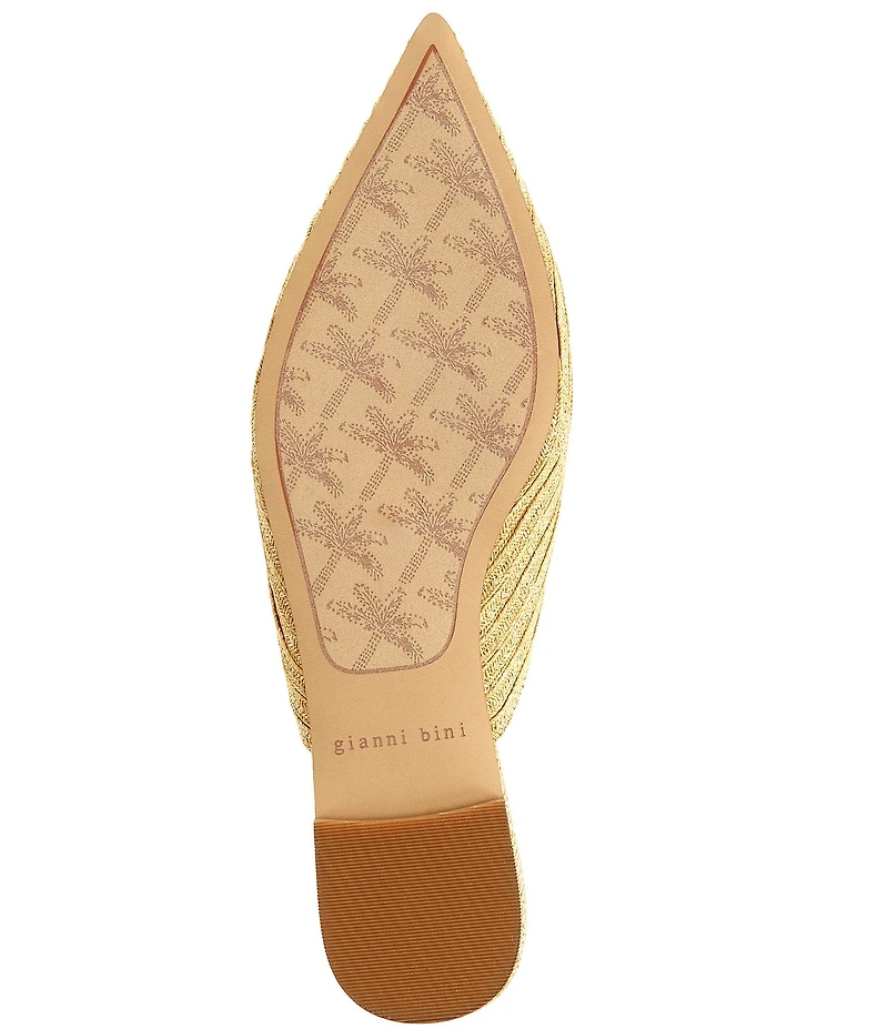 Gianni Bini x Cyd Morris The Hampton Raffia Ornamented Mules
