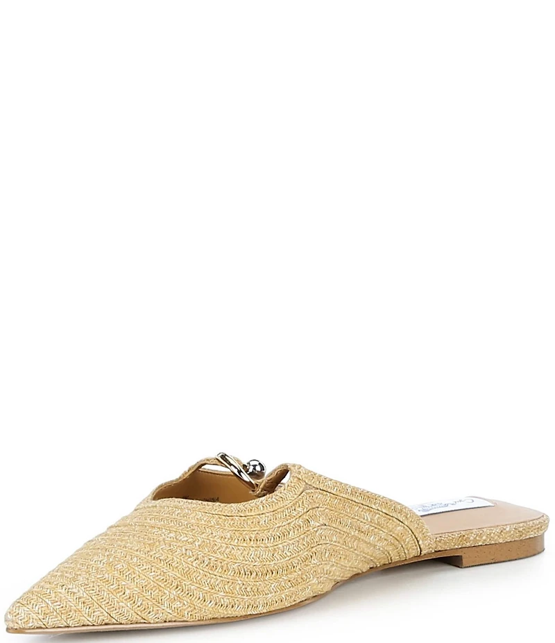 Gianni Bini x Cyd Morris The Hampton Raffia Ornamented Mules