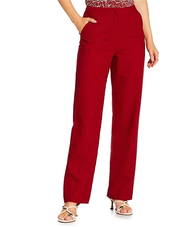 Gianni Bini x Cyd Morris The Kat Slimcut Linen Coordinating Pants