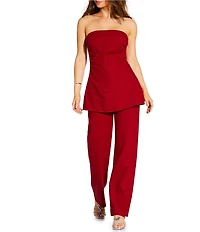 Gianni Bini x Cyd Morris The Kelsi Strapless Linen Coordinating Top