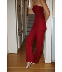 Gianni Bini x Cyd Morris The Kelsi Strapless Linen Coordinating Top