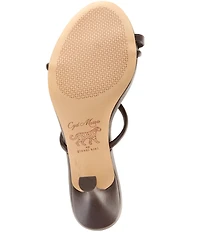 Gianni Bini x Cyd Morris The Miramar Leather Ornamented Toe Loop Sandals