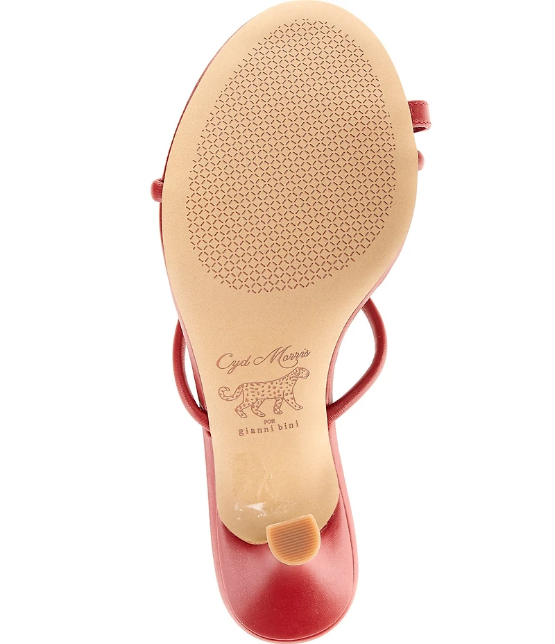 Gianni Bini x Cyd Morris The Miramar Leather Ornamented Toe Loop Sandals