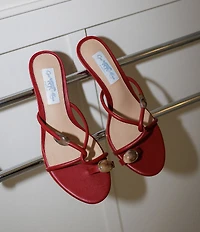 Gianni Bini x Cyd Morris The Miramar Leather Ornamented Toe Loop Sandals