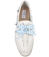 Gianni Bini x Cyd Morris The Nantucket Suede Woven Boat Shoes