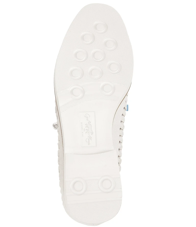 Gianni Bini x Cyd Morris The Nantucket Suede Woven Boat Shoes