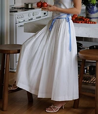 Gianni Bini x Cyd Morris The Violante Cinched High Rise Maxi Skirt