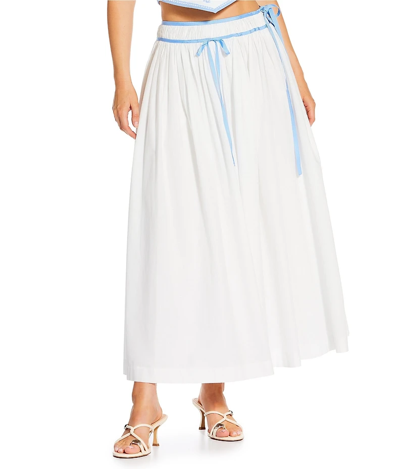 Gianni Bini x Cyd Morris The Violante Cinched High Rise Maxi Skirt