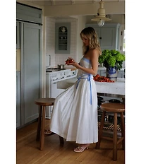 Gianni Bini x Cyd Morris The Violante Cinched High Rise Maxi Skirt