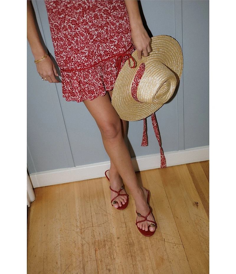 Gianni Bini x Cyd Morris The Walter Straw Hat with Interchangeable Scarf