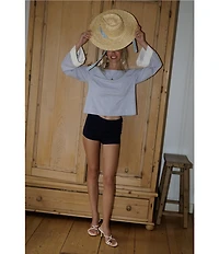 Gianni Bini x Cyd Morris The Walter Straw Hat with Interchangeable Scarf