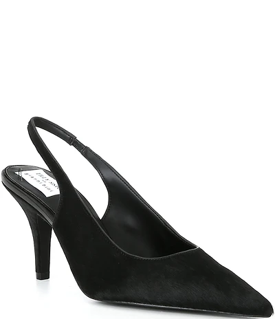 Gianni Bini x Lilly Sisto Lola Haircalf Pointed Toe Slingback Pumps