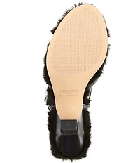 Gianni Bini x Lilly Sisto Stacy Strappy Faux Fur Dress Sandals