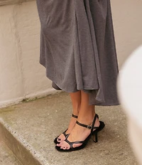 Gianni Bini x Lilly Sisto Stacy Strappy Faux Fur Dress Sandals