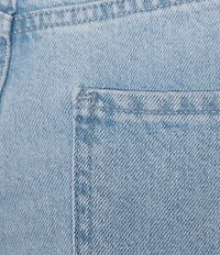 Gianni Bini x Nastia Liukin Anna Denim Straight Leg Feather Detail Jeans