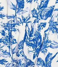 Gianni Bini x Shea Leigh Mills Amalfi Printed Satin Coordinating Halter Top