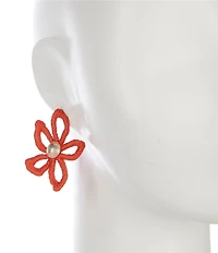 Gianni Bini x Shea Leigh Mills Poppy Flower Drop Earrings