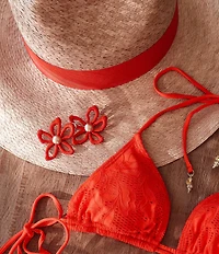 Gianni Bini x Shea Leigh Mills Poppy Flower Drop Earrings