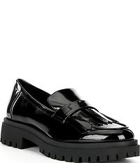 Gianni Bini x Sydney Silverman Allie Patent Kiltie Lug Loafers
