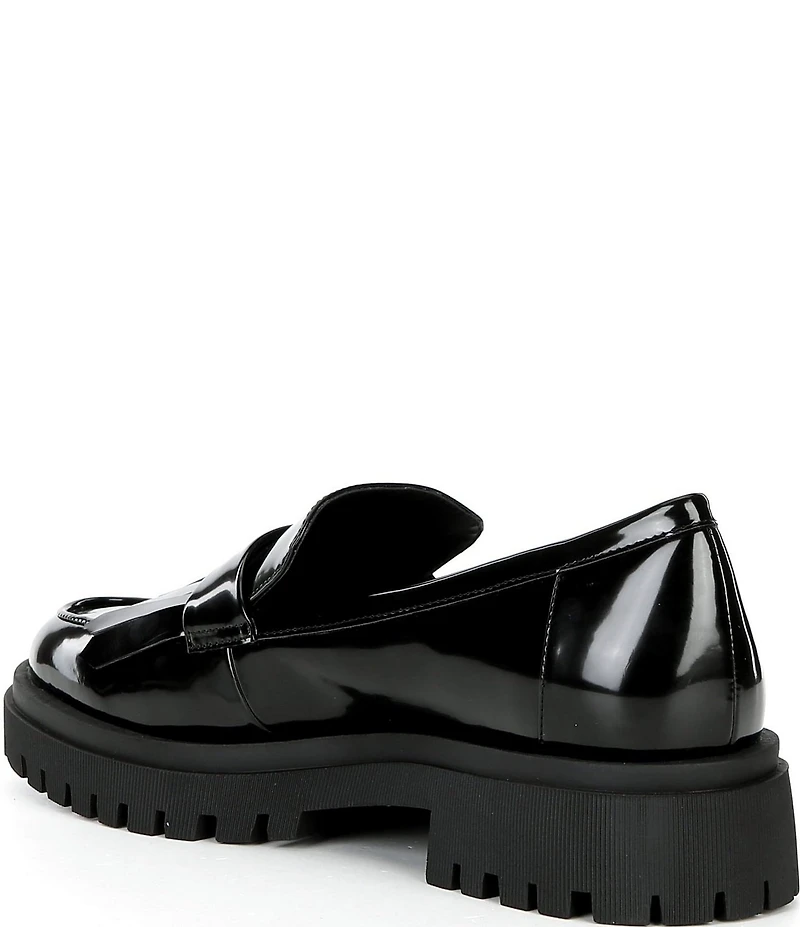 Gianni Bini x Sydney Silverman Allie Patent Kiltie Lug Loafers