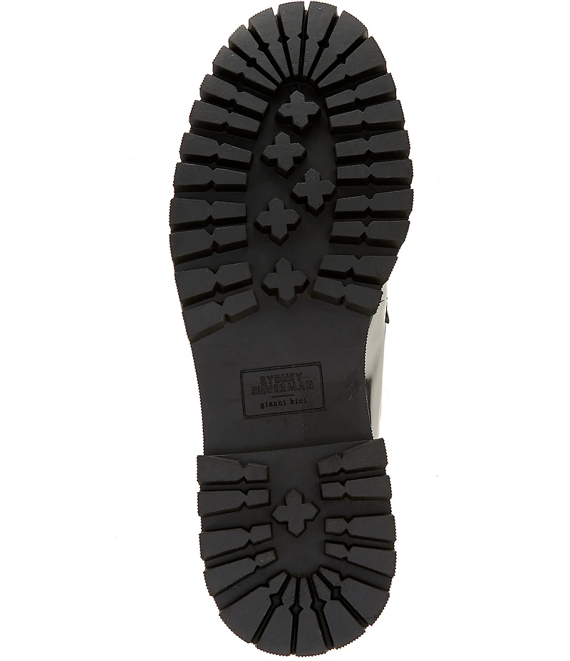 Gianni Bini x Sydney Silverman Allie Patent Kiltie Lug Loafers