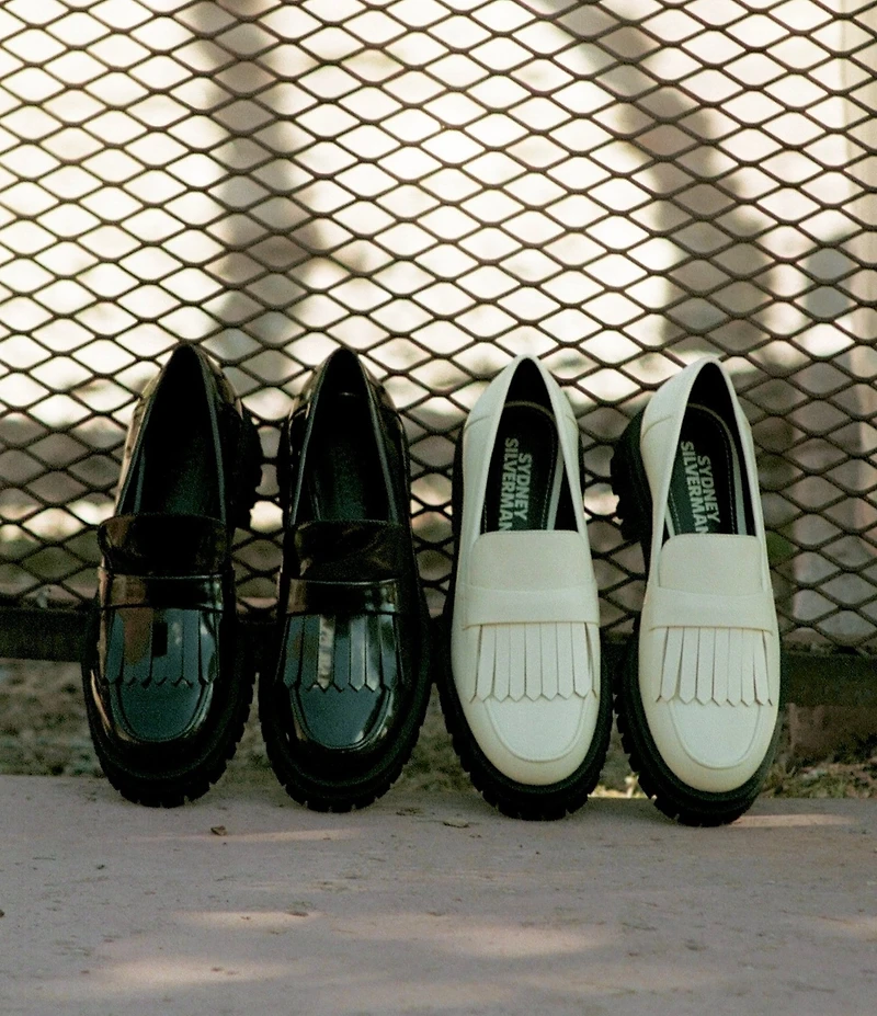 Gianni Bini x Sydney Silverman Allie Patent Kiltie Lug Loafers