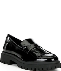 Gianni Bini x Sydney Silverman Allie Patent Kiltie Lug Loafers