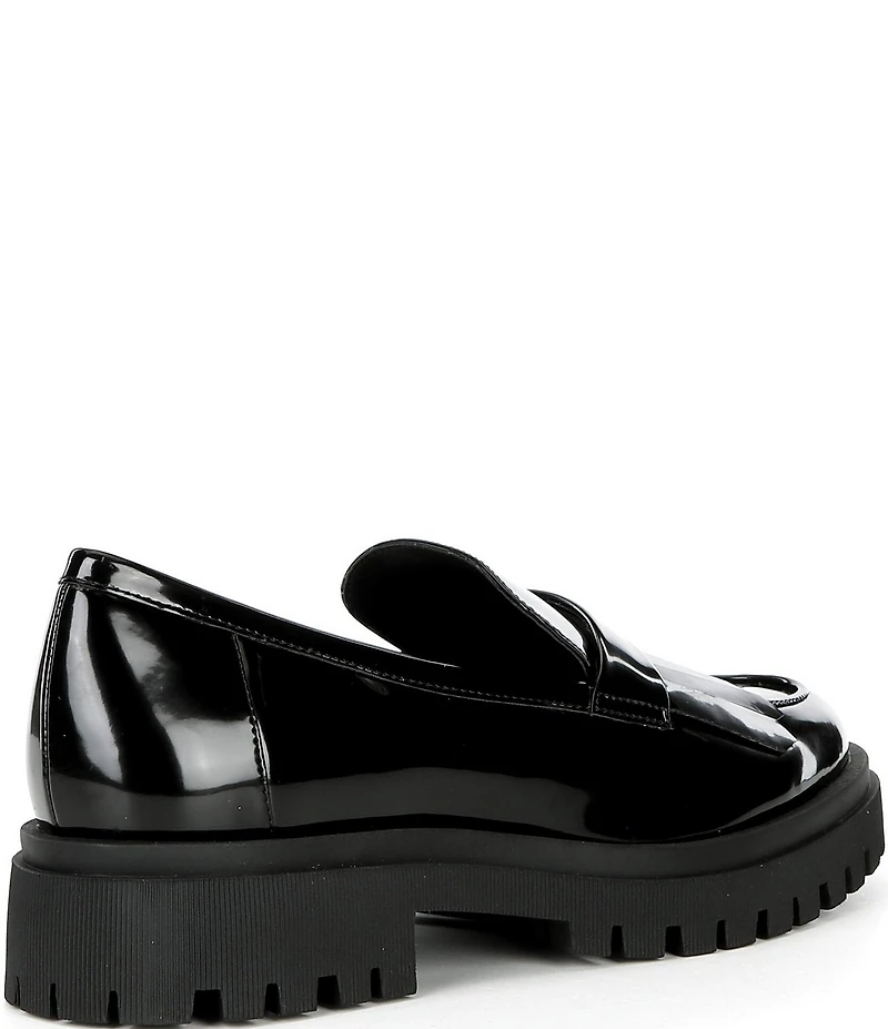 Gianni Bini x Sydney Silverman Allie Patent Kiltie Lug Loafers