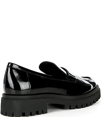 Gianni Bini x Sydney Silverman Allie Patent Kiltie Lug Loafers