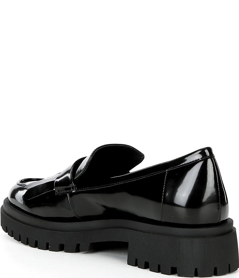 Gianni Bini x Sydney Silverman Allie Patent Kiltie Lug Loafers